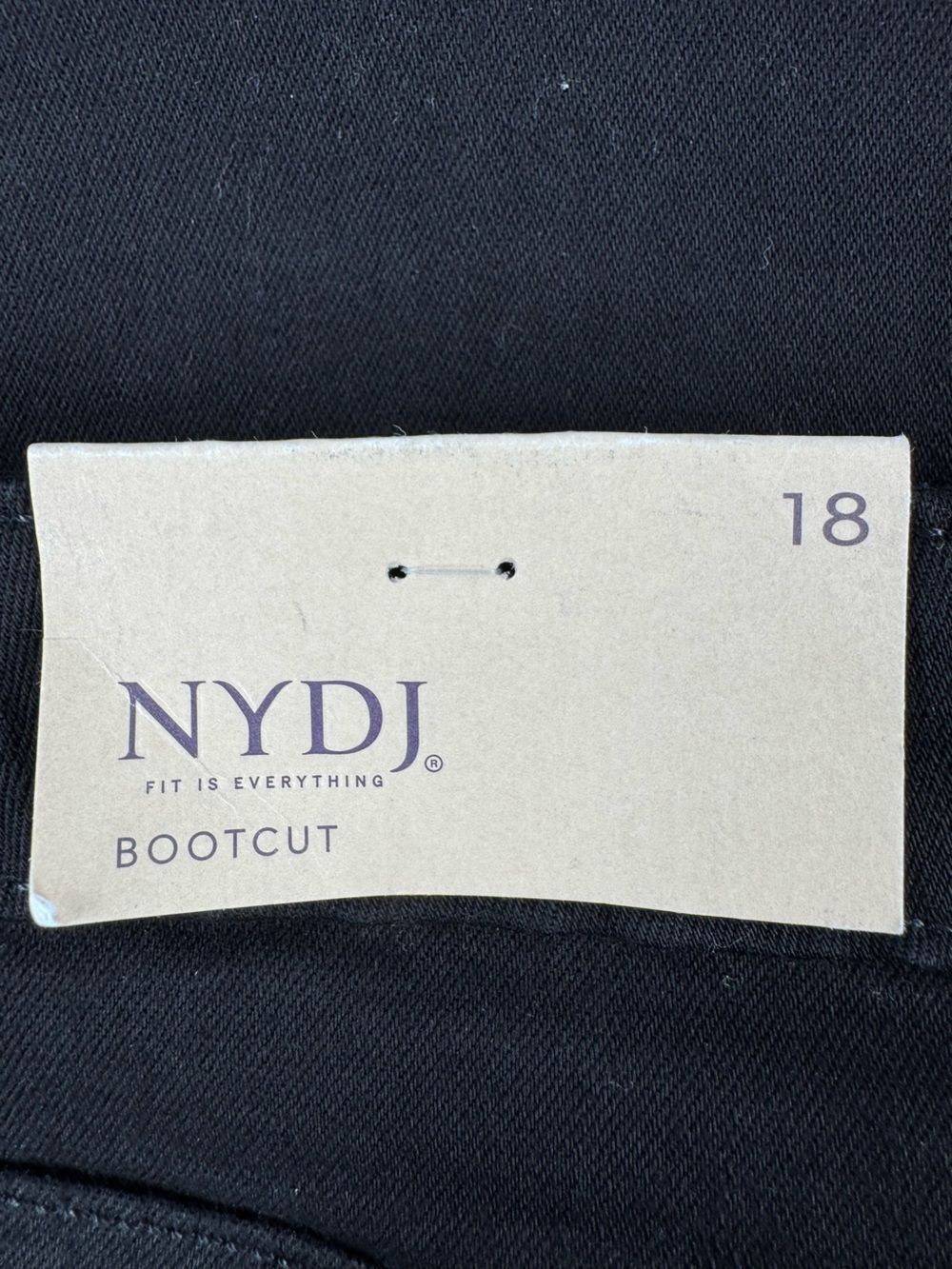 NYDJ  Barbara BootCut Black Denim Jeans Size 18 - Picture 5 of 7